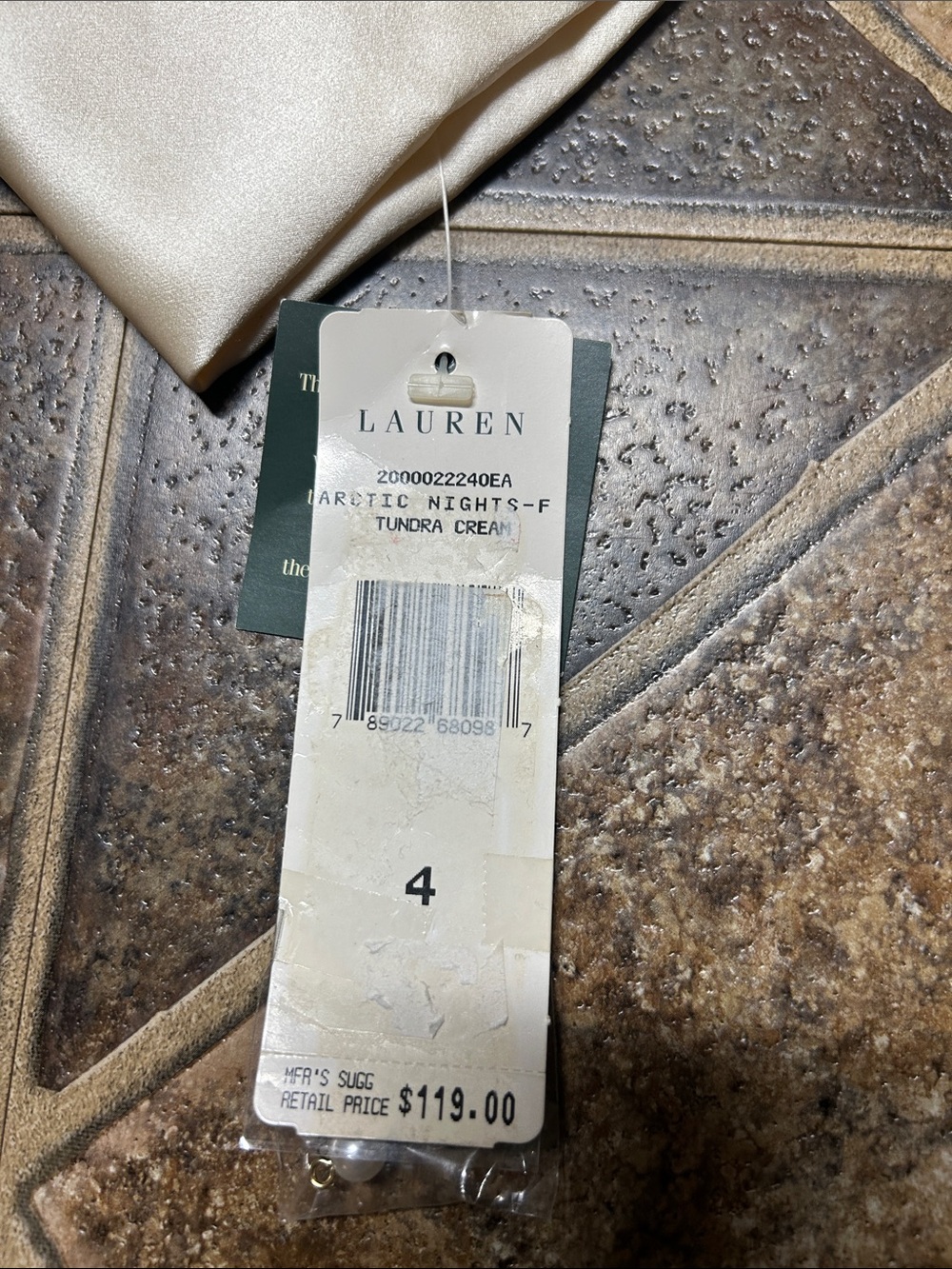 Ralph Lauren 100% silk Ivory Long-Sleeve Button-Up Shirt with pearl buttons. NWT - Picture 5 of 7